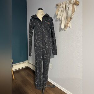 tentree Constellation Print Hooded One-Piece Jumpsuit | Size S